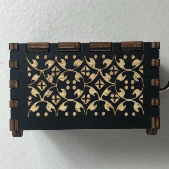 Totoro Cat Bus Hand Crank Wooden Music Box Anime Musical Mei - Picture 8 of 11